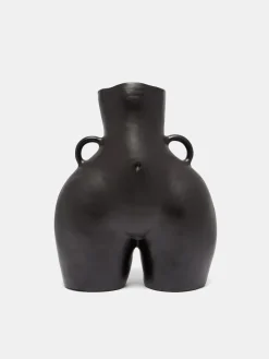 HOFF LOVE HANDLES VASE BLACK