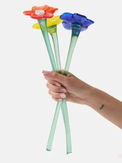 Discount HOFF MOUTHBLOWN CRYSTAL FLOWER ORANGE