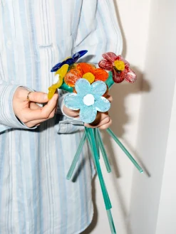 Discount HOFF MOUTHBLOWN CRYSTAL FLOWER ORANGE